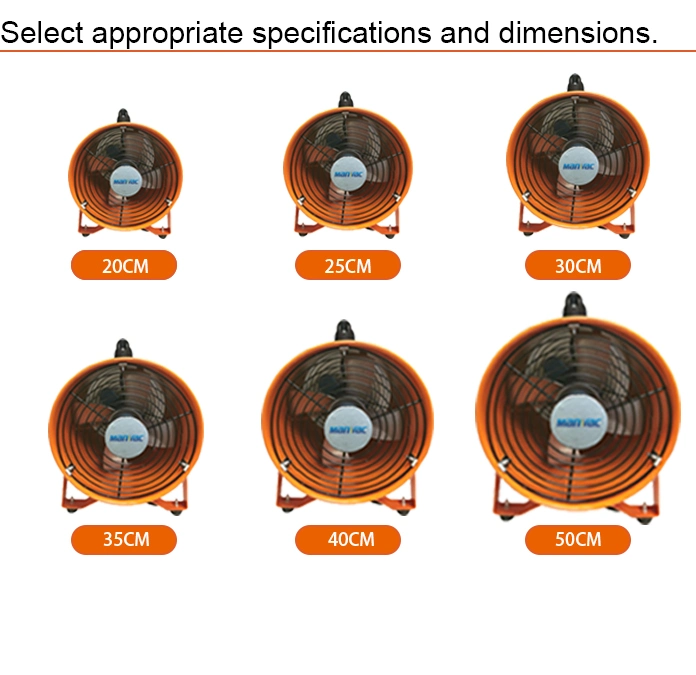 Supply Industrial Axial Flow Fan 9.5 Inch Roof Portable Compact Fan