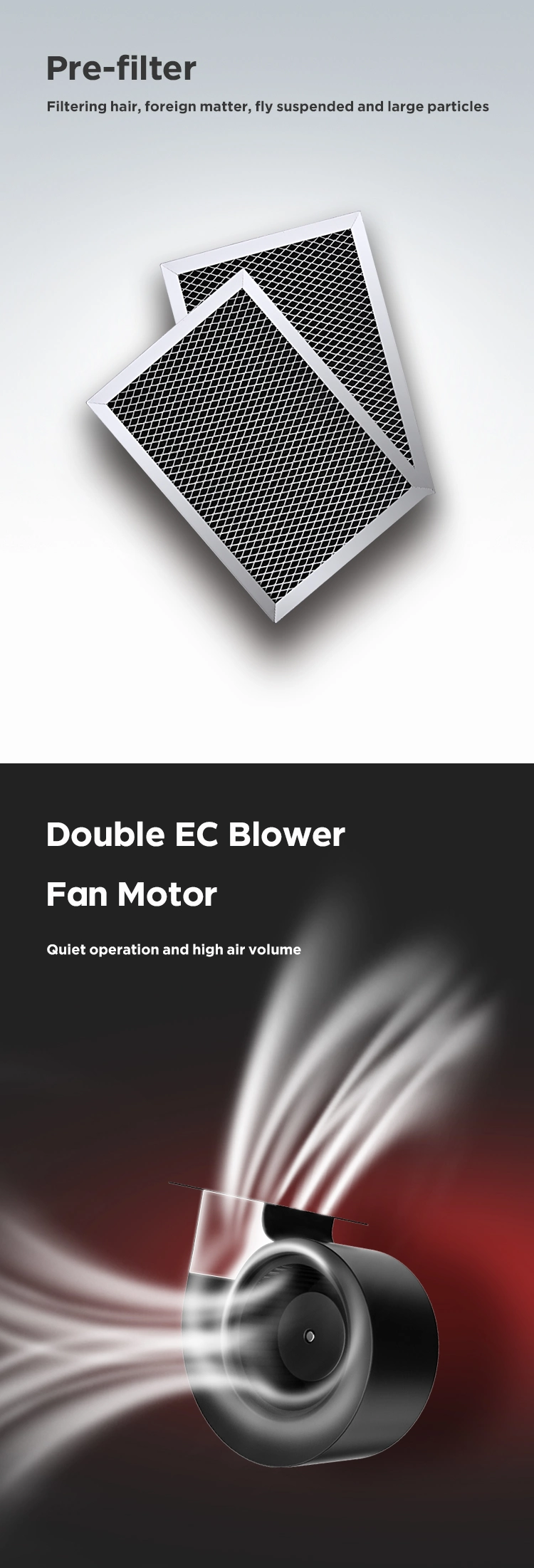 Home Durable High Efficiency Energy Saving Speed Regulation Ventilation Fan