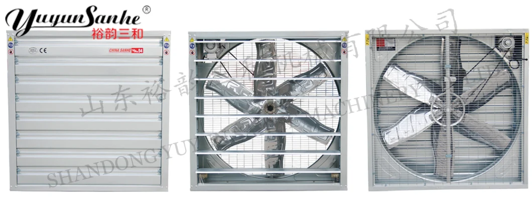 Wall Mounted Heavy Hammer Ventilation Exhaust Fan for Poultry House/ Greenhouse/Industry with Ce Certificate