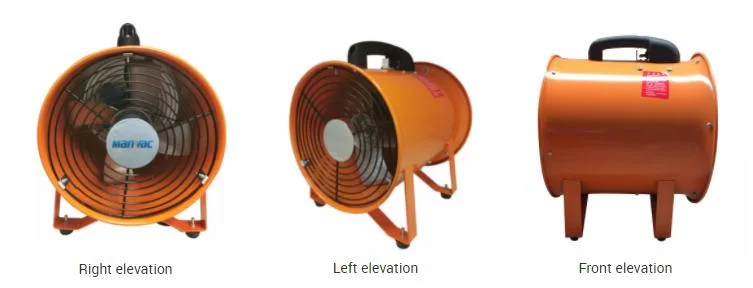 Mobile Row Fan Exhaust Fan Tunnel Industrial Tube Axial Fan