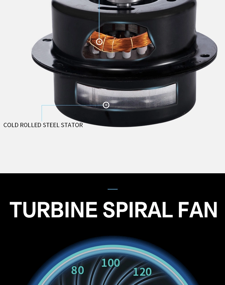 5 Inch Inline Duct Fan with Exhaust Ventilation Centrifugal Cooling Air Blower