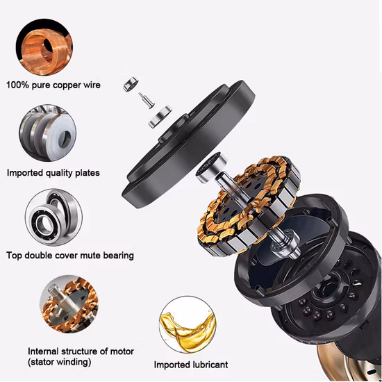 Ventilateur d'extraction carré en ABS avec LED et tueur d'insectes anti-moustiques 8 pouces