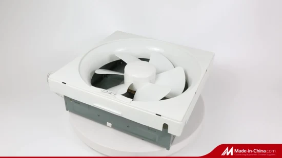 Ventilateur d'extraction de ventilation à persiennes en plastique de haute qualité avec dos en métal